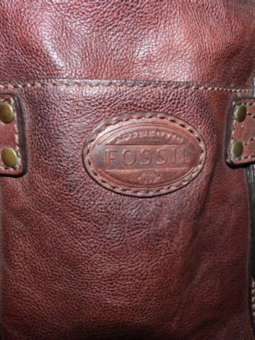 FOSSIL LEATHER SATCHEL BRIEFCASE - Picture 4 of 13